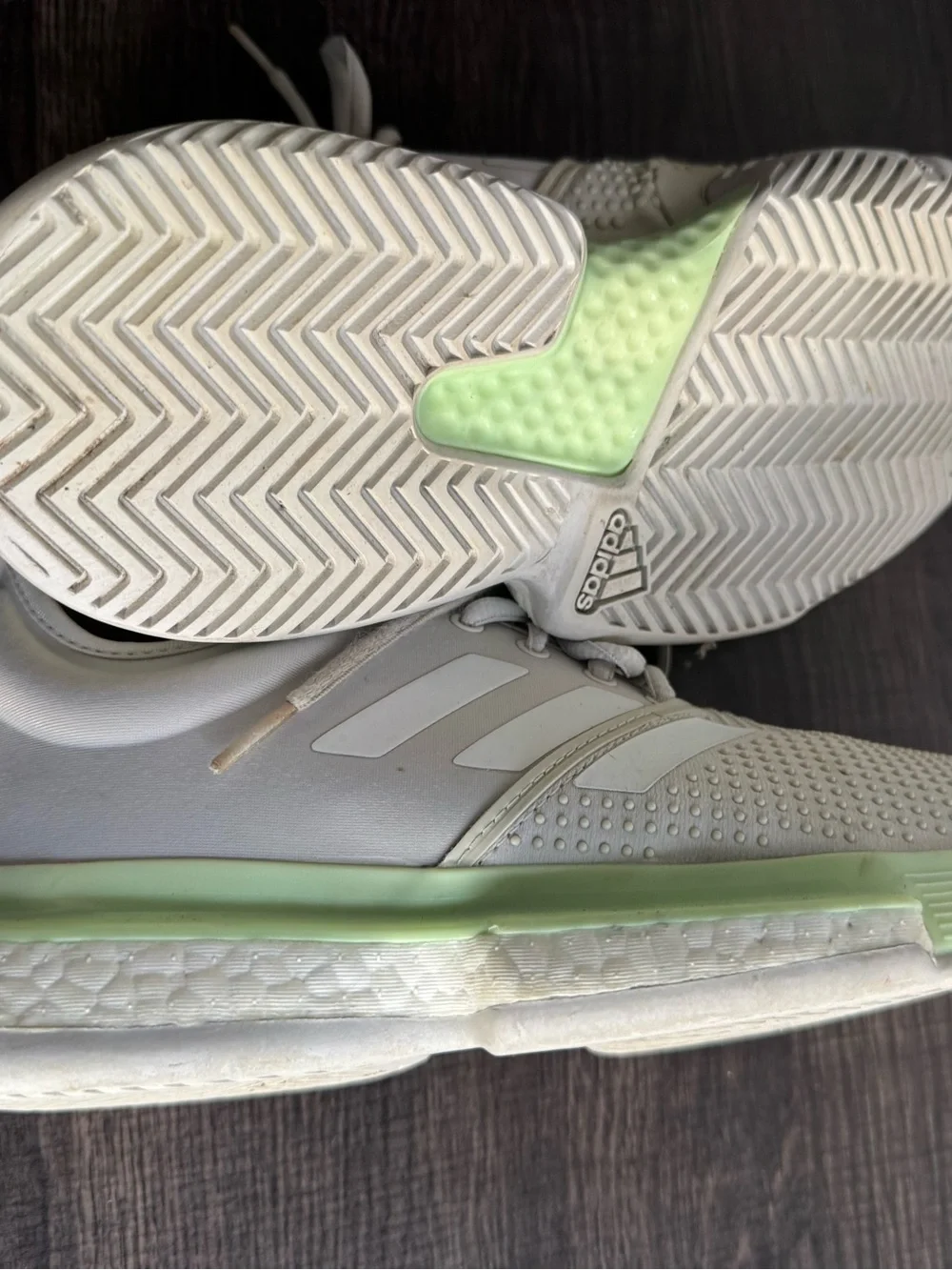 Adidas Adizero Ubersonic Boost Tennis Shoes Women’s US 8 White/Off-White